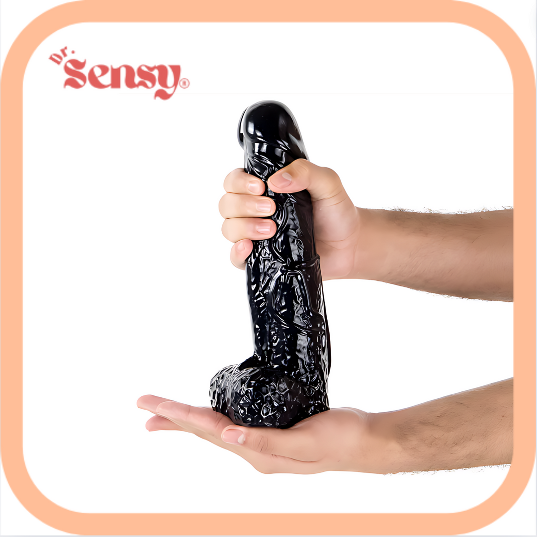 Dr. Sensy XL Dildo - 28Cm - Zwart