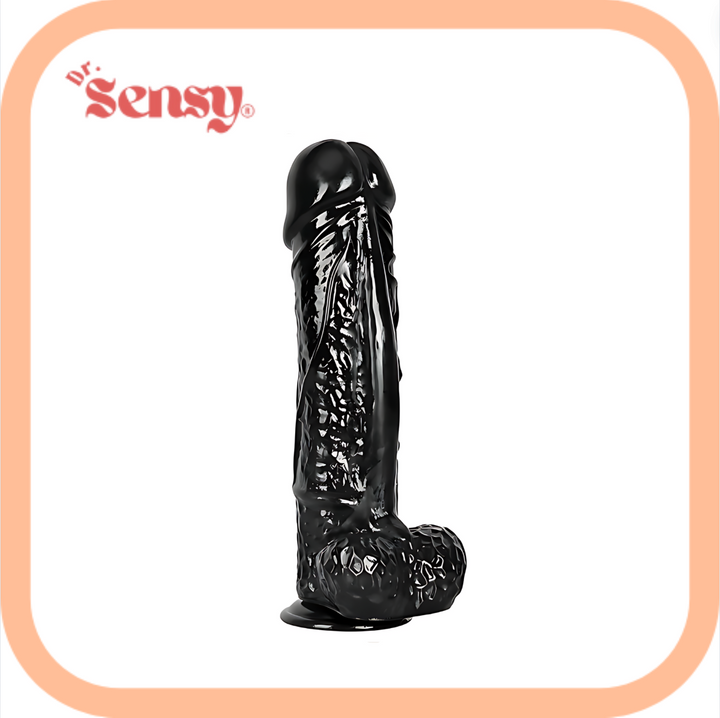 Dr. Sensy XL Dildo - 28Cm - Zwart