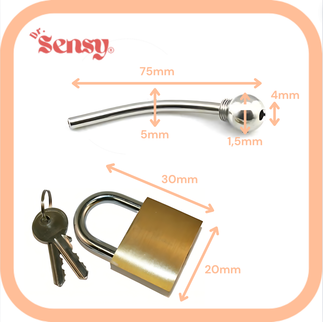 Dr. Sensy Metalen Chastity Lock Peniskooi Nmr. 3