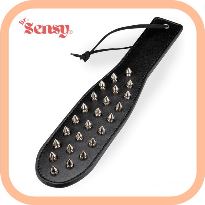 Dr. Sensy Lederen Spank plank spikes - Zwart