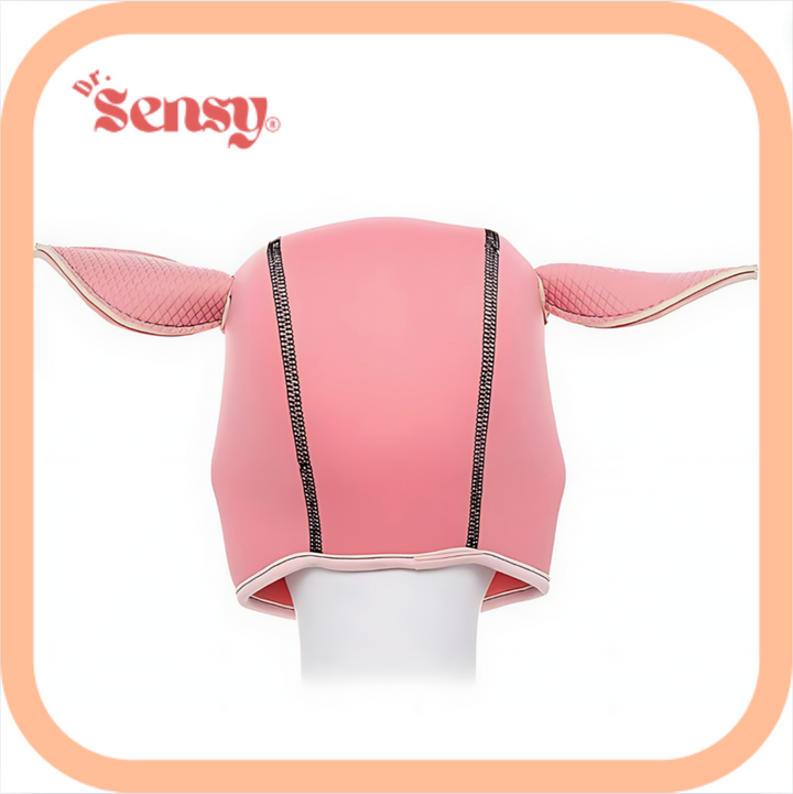 Dr. Sensy BDSM Pig Masker - Roze - Leer