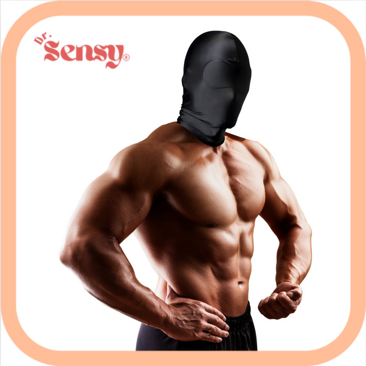 Dr. Sensy BDSM Masker Volledig Bedekt - Zwart - One Size