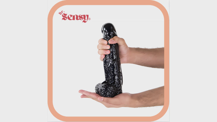 Dr. Sensy XL Dildo - 28Cm - Zwart