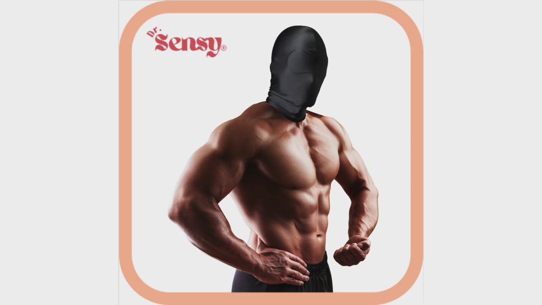 Dr. Sensy BDSM Masker Volledig Bedekt - Zwart - One Size