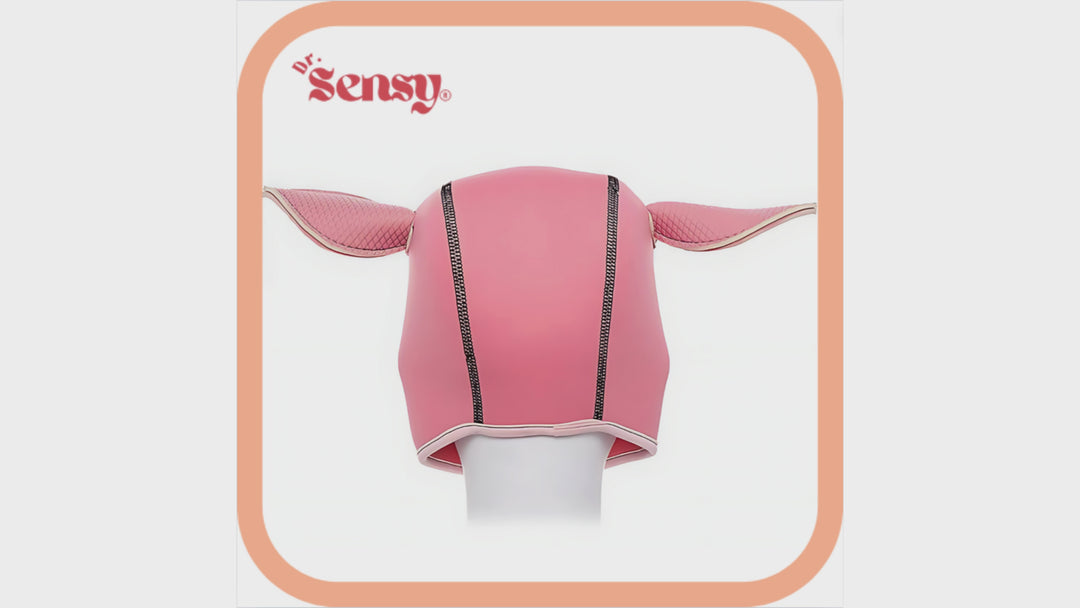 Dr. Sensy BDSM Pig Masker - Roze - Leer